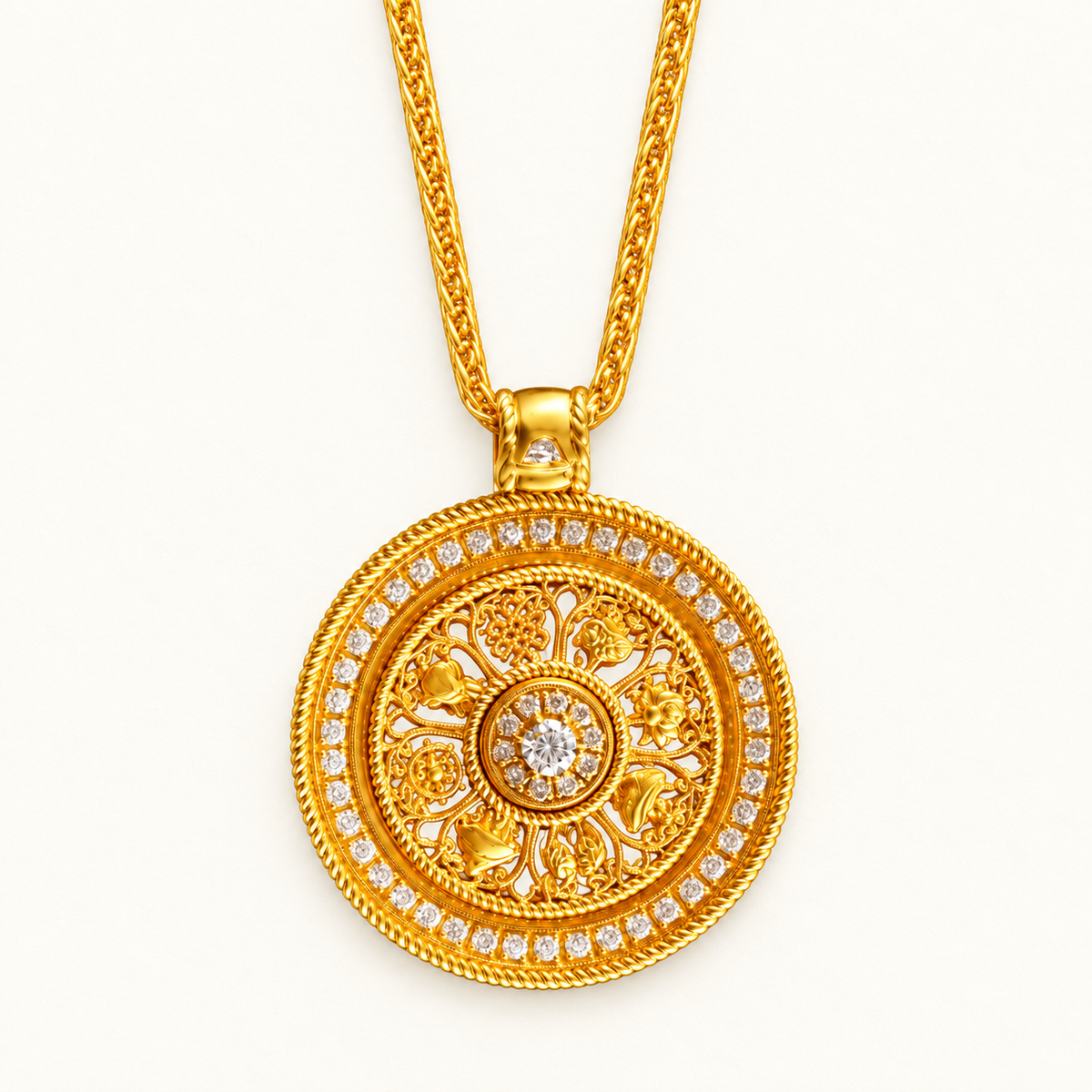 Ashtamangala pendant