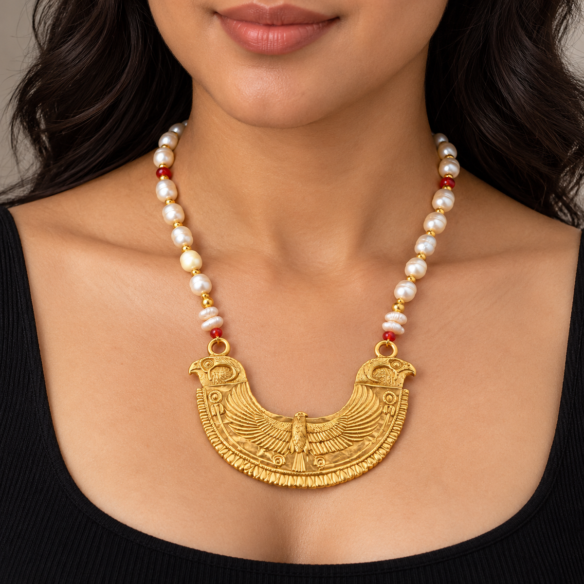 Gold Falcon Collar